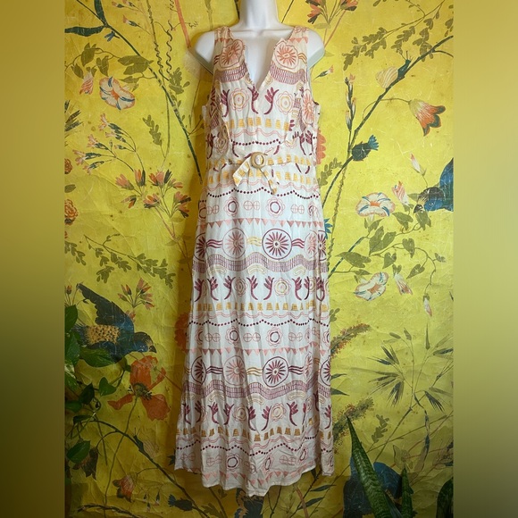 New Anthropologie Harley Embroidered Maxi Dress sz 14 - Picture 6 of 8